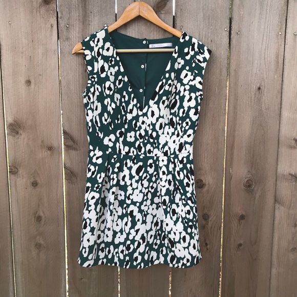 zara leopard romper